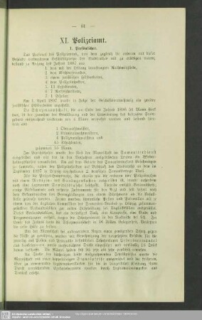 XI. Polizeiamt