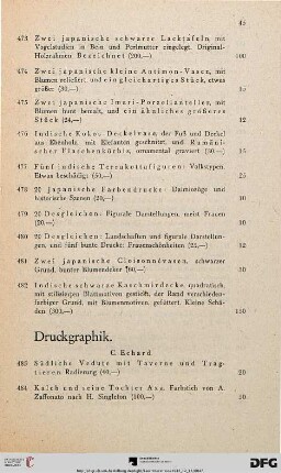 Druckgraphik (Nr. 483-509)