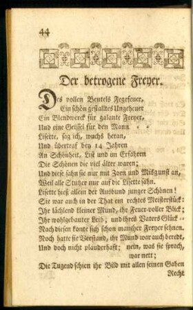 Der betrogene Freyer