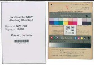 Entnazifizierung Lucrecia Koenen , geb. 09.10.1909 (Koechin)