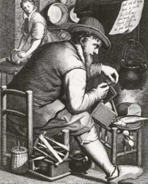 Der Bauer und sein Weib in der Küche
