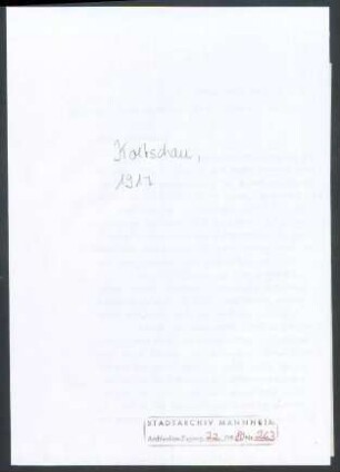 Koetschau, [Karl Theodor], Düsseldorf, Schriftwechsel mit Wichert