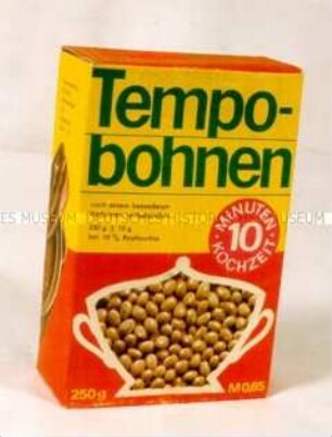 Verpackung mit "Tempobohnen"