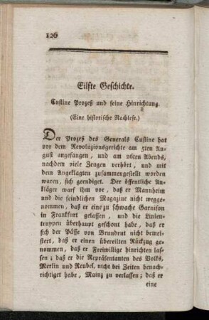 Eilfte Geschichte - Fünfzehnte Geschichte