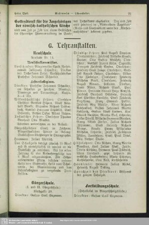Lehranstalten