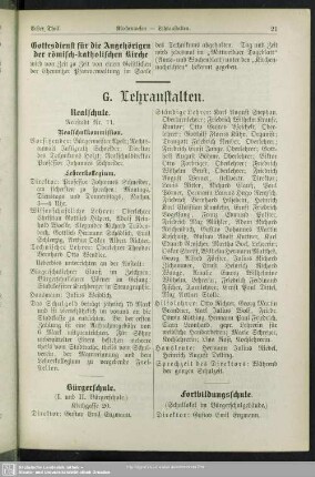 Lehranstalten