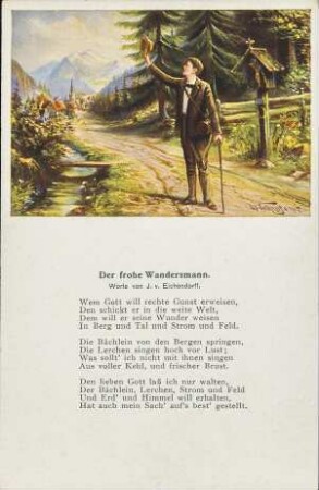 Der frohe Wandersmann.
