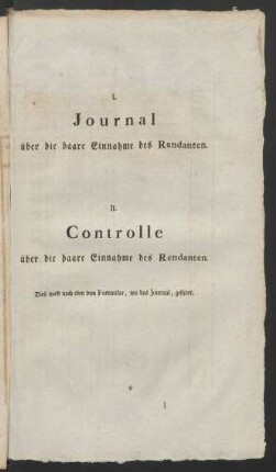 I. Journal ... II. Controlle ...