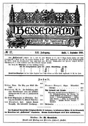 No. 17, 1. September 1898