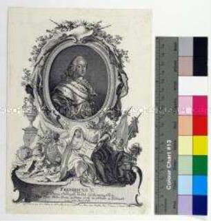 Prunkporträt von Friedrich V. König von Dänemark und Norwegen