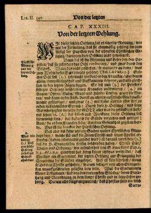 Cap. XXXIII. Von der letzten Oehlung.