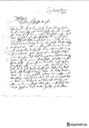 2: Brief von Salomon Geßner an Johann Wilhelm Ludwig Gleim