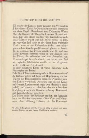 Dichter und Bildkunst