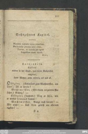 Sechszehntes Kapitel.