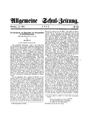 Die Verbindung von Geographie und Naturgeschichte im Volksunterricht : (Vgl. Allg. Sch. Z. Nr. 20, 41, 45)