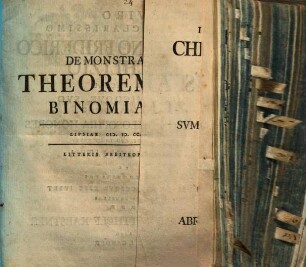 Demonstratio Theorematis Binomialis