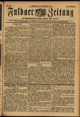 Ausgabe vom Freitag, den 27. September 1895.