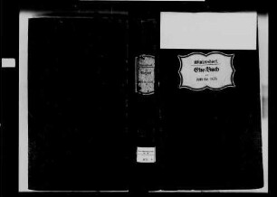 Wintersdorf, katholische Gemeinde: Heiratsbuch 1809-1870