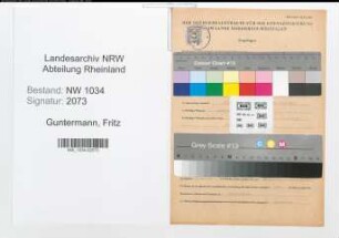 Entnazifizierung Fritz Guntermann , geb. 26.05.1914 (Oberfeldwebel)