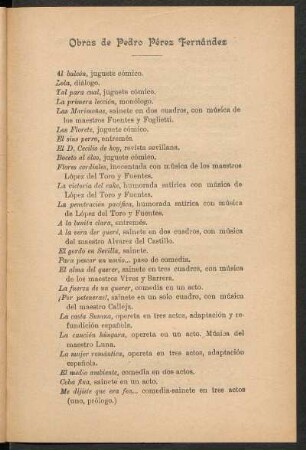 Obras de Pedro Pérez Fernández