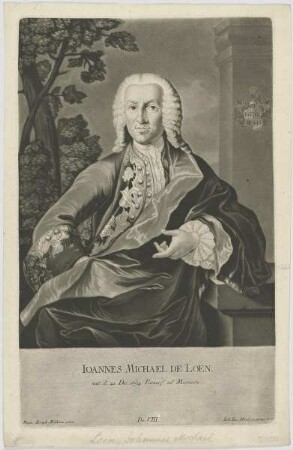 Bildnis des Ioannes Michael de Loen
