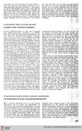 N.F. 11.1931: Fotographie und Kunstunterricht