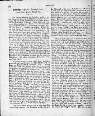 Ornithologische Neuigkeiten