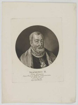 Bildnis des Ioachimus II. von Brandenburg