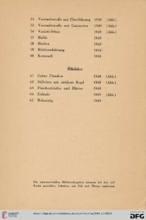 Ölbilder (Nr. 61-65)