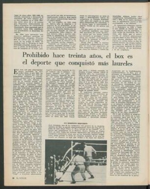 Prohibido hace treinta años, el box es el deporte que conquistó más laureles