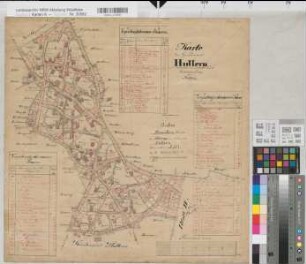 Hullern (Haltern), Teilung der Gemeinheit Hullern, Brouillonkarte Bl.1
