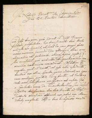 Brief von Lorenz Strauß an Johann Dolaeus
