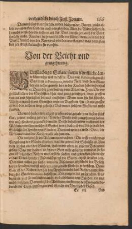 Von der Beicht und gnugthuung.