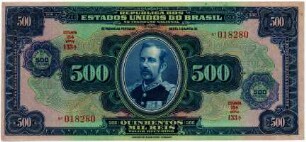 Geldschein, 500 Cruzeiros, 1942