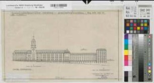 Arnsberg, Regierungshauptgebäude, Westansicht, Ansicht