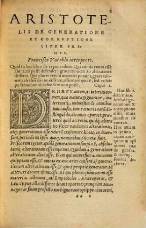 Aristotelis De Generatione Et Corrvptione Libri Dvo