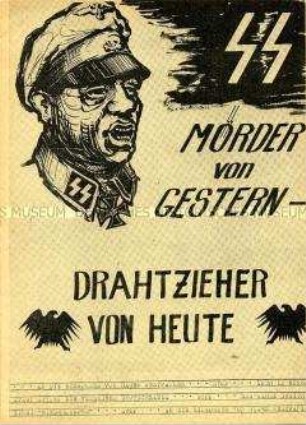 Polemische Schrift der DDR gegen einen ehemaligen SS-General