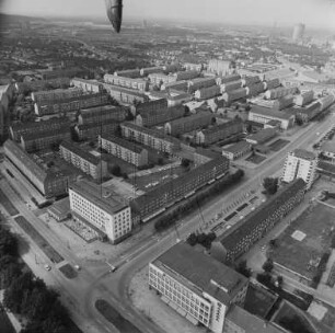 Wohnkomplex IV in Eisenhüttenstadt : Blickrichtung Norden