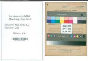 Entnazifizierung Karl Willers , geb. 20.05.1889 (Lehrer)