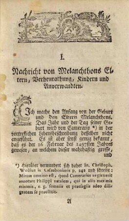 Melanchthoniana : oder Sammlung einiger Nachrichten zur Erleuterung der Geschichte Philipp Melanchthons ...