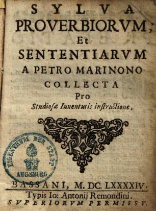 Sylva proverbiorum et sententiarum
