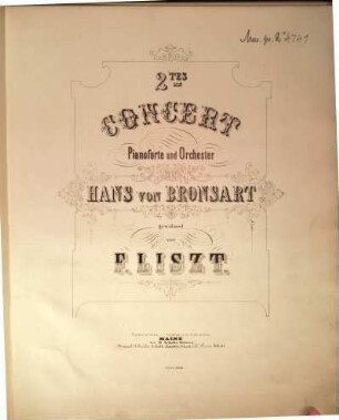 2. Conzert Pianoforte und Orchester