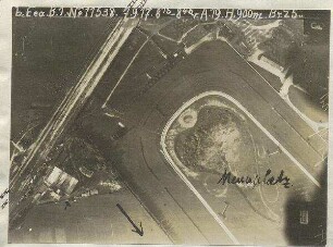 Rennplatz mit Bahnhof Riem (mit Einzeichnungen) (1000 m)