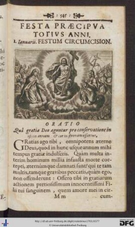Festa Praecipua Totius Anni.