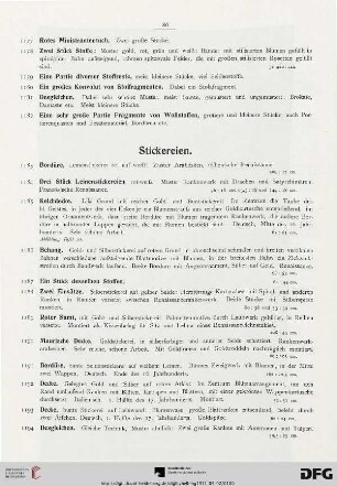 Stickereien (Nr. 1183-1390a)
