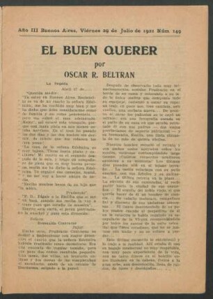 1921014900: El buen querer