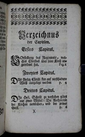 Verzeichnus der Capitlen.