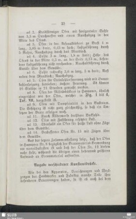 Angabe verschiedener Kunstausdrücke