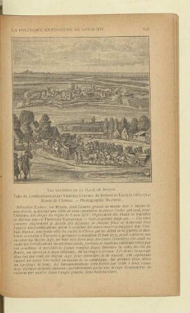 Les défenses de la place de Burick. Type de fortifications avant Vauban. Gravure de Sébastien Leclerc (1639 - 1714) Musée de l'Armée. - Photographie Hachette