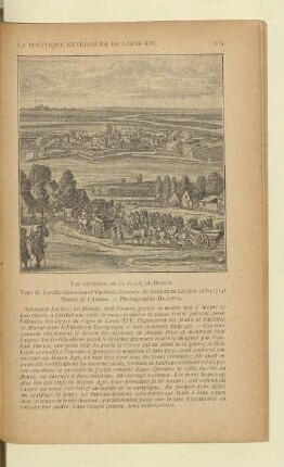 Les défenses de la place de Burick. Type de fortifications avant Vauban. Gravure de Sébastien Leclerc (1639 - 1714) Musée de l'Armée. - Photographie Hachette